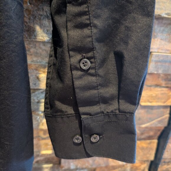 Alfani Regular Fit Black Dress Shirt • Men’s Size S (14-14.5 Neck) - Picture 4 of 8
